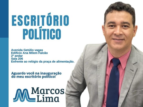 Marcos Lima: vereador inaugura escritório político para atender lideranças