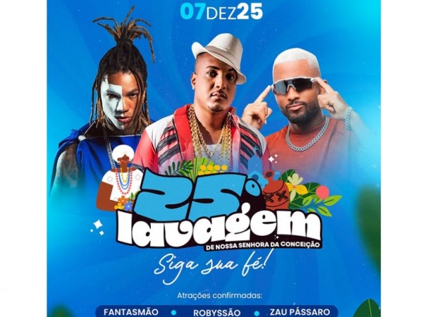 Prefeito João de Furão garante grandes atrações para a 25ª Lavagem de Nossa Senhora da Conceição